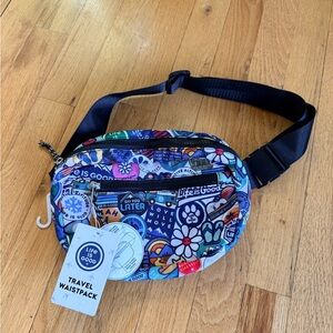 Life Is Good Multicolor Graphic Waist Pack